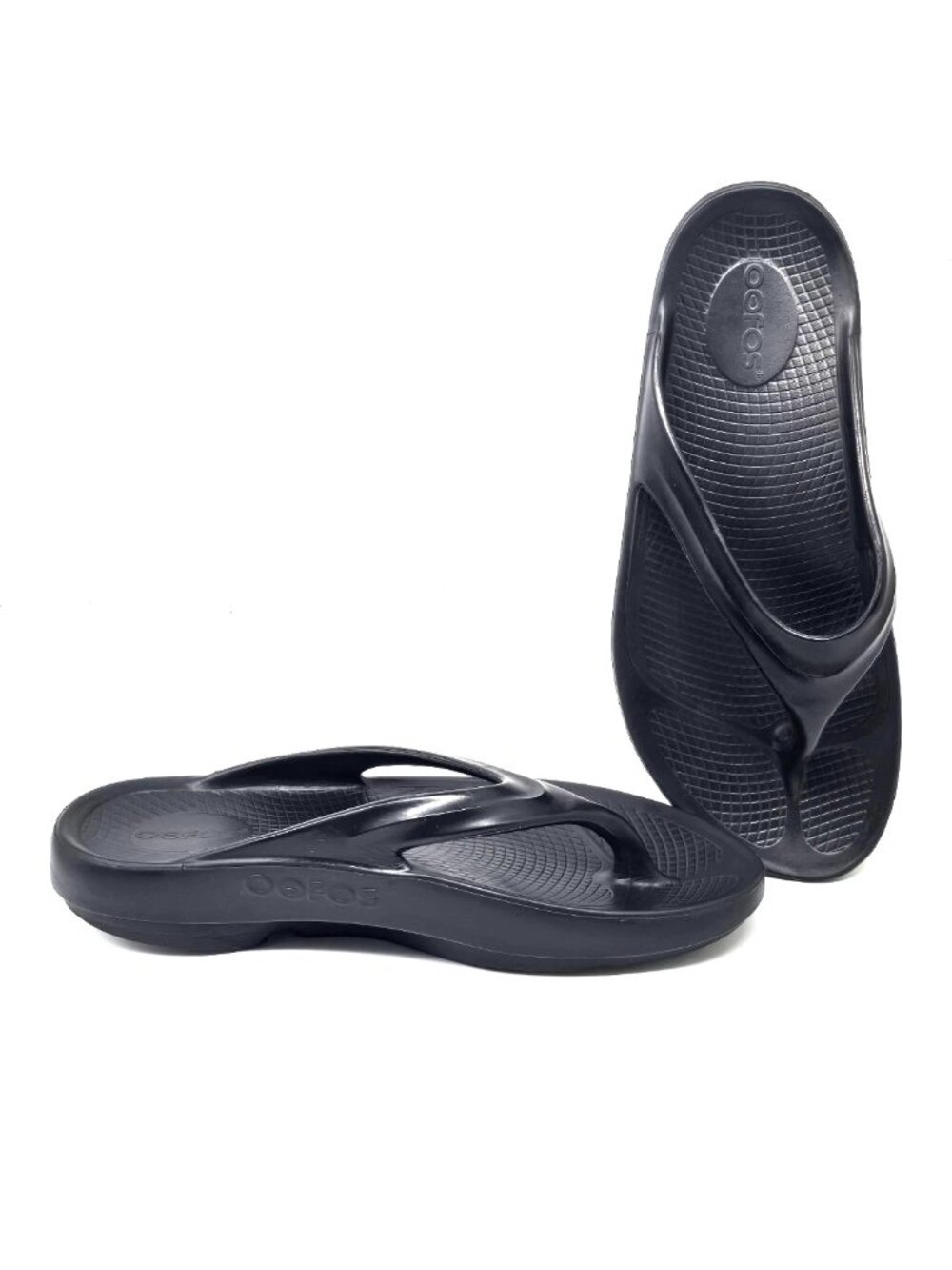 OOFOS Original Recovery Black Slip-on Flip Flops Sandals Women's Size 9
